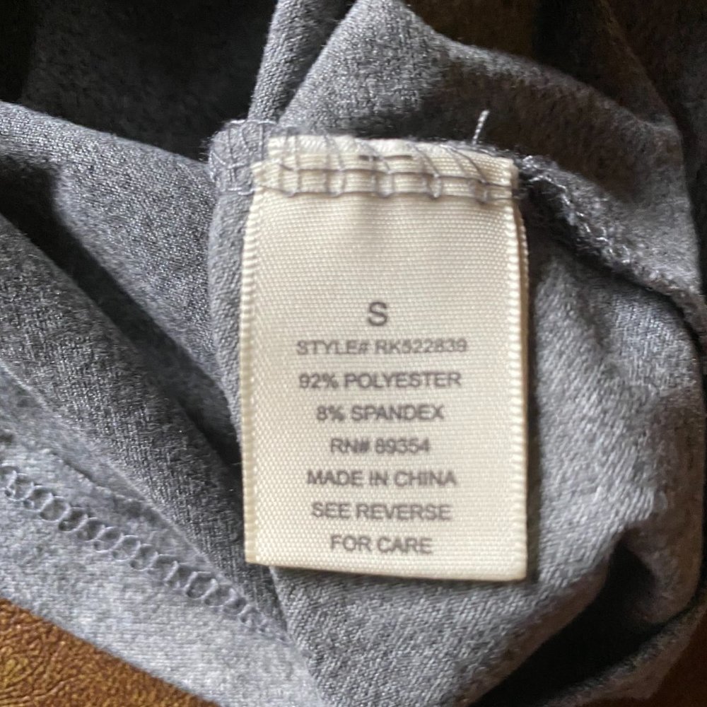 Soft Gray Ruched Dress Size Small - Picture 3 of 8
